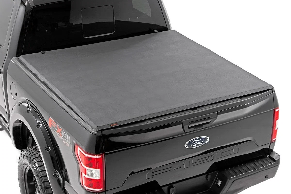 Soft Tri-Fold Bed Cover - 5'7_ Bed - Ford F-150 (21-25)_F-150 Lightning (22-25) 41521550A